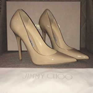 Jimmy Choo Anouk Pumps - 5.5 Nude
